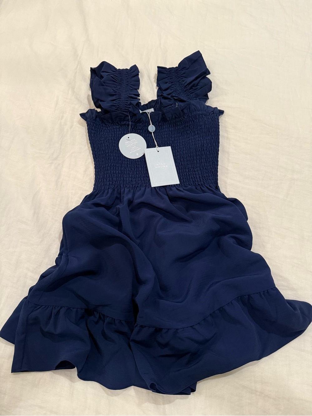 ✨NWT- Hill House Elizabeth Nap Dress, Navy Crepe- XS✨